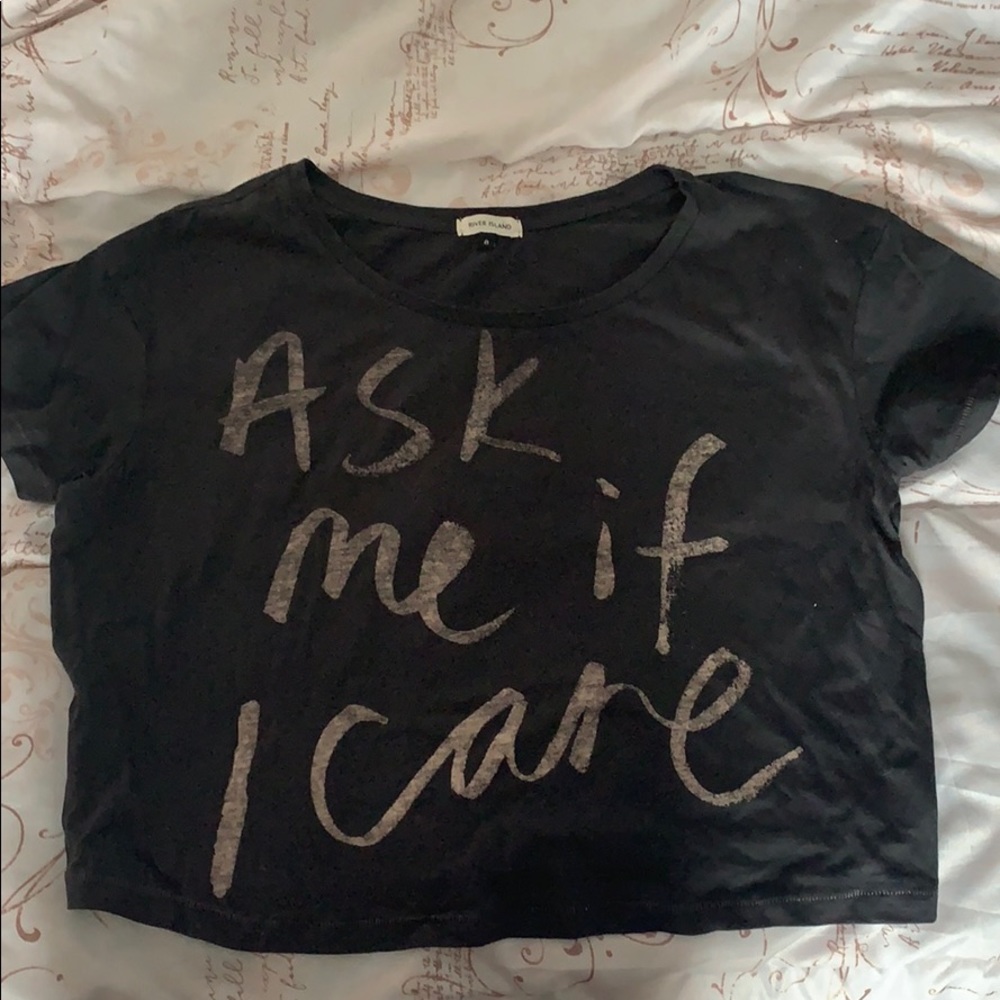 Cropped graphic tee from River Island